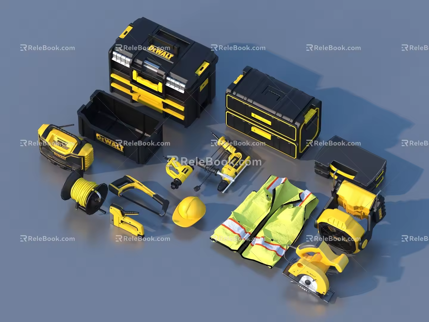 Box toolbox cool box hardware tools 3d model