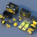 Box toolbox cool box hardware tools 3d model