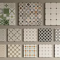 Various Patterned Floor Tiles With Geometric Floral And Vintage Designs For Home Interior