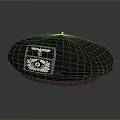 Black Beret Featuring Eagle Emblem And Circular Badge With Red Center