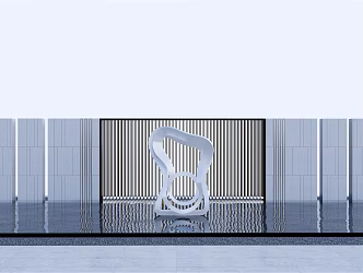 Modern Urban Sculpture Landscape Sculpture 3d model