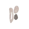 Modern Abstract Wall Decor Featuring Natural Textured Shapes White Brown Holes and Oval Designs