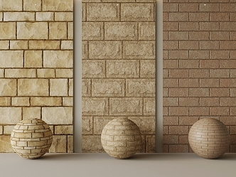 Outdoor wall tiles and floor tiles 3d model