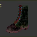 Rugged Laced Up Outdoor Boots With Textured Upper And Durable Brown Sole