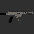 Modern Tactical Rifle Design With Rail System Magazine And Black Gray Finish