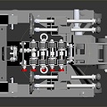 Modern Rack Folding Rack Iron Rack Large Iron Rack Iron Rack Room 3d model