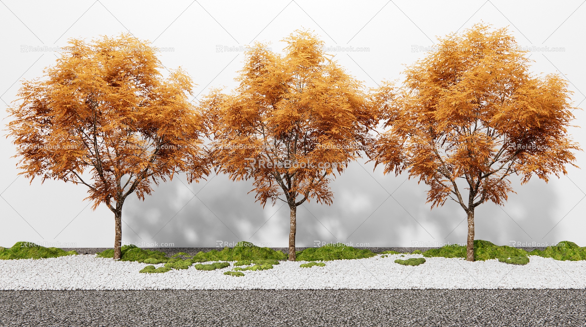 landscape tree arbor landscaping tree 3d model