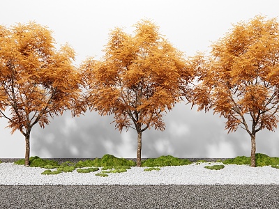 landscape tree arbor landscaping tree 3d model