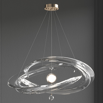 Light Luxury Chandelier 3d model