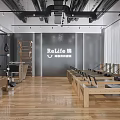 Relife Professional Rehabilitation Fitness Studio With Pilates Reformers And Training Equipment