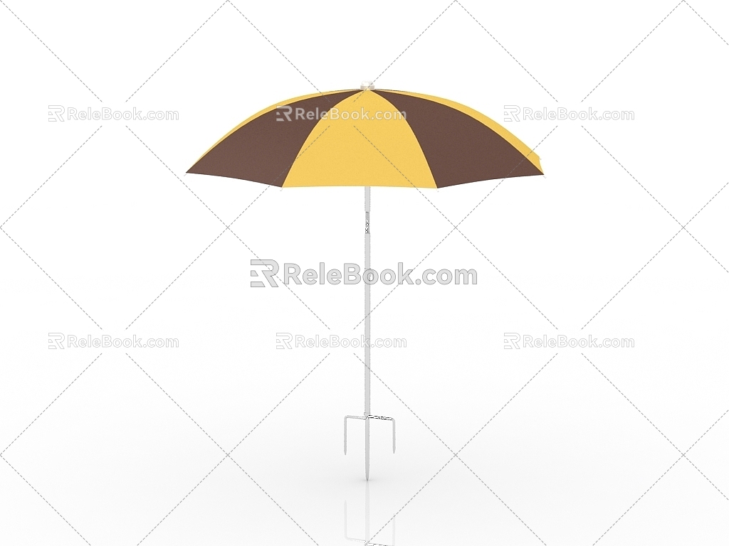 Modern folding fishing umbrella fishing tools 3d model