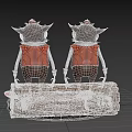 Horror Twins Characters Character Freaks Men Horror Game Material Chamber of Secrets Escape PBR Material Game Characters Game Characters Gnome Anime 3d model