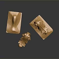 Ornate Golden Carved Scroll Design Home Living Decorative Furniture Accessories