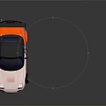 Pink Sports Car with Colorful Stripes Black Rear Spoiler and Sporty Design