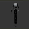 3D Rendered Modern Tactical Rifle With Suppressor Scope And Black Grip