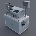 Industrial Equipment With Control Panel Digital Display And Mechanical Components On Cabinet Base
