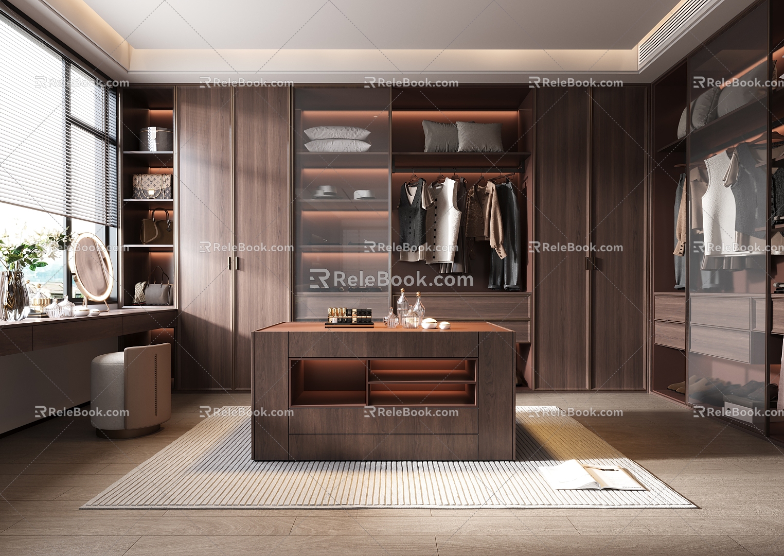 New Chinese Cloakroom 3d model