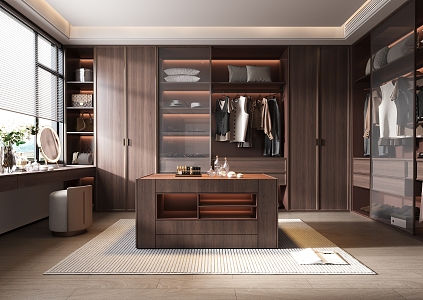 New Chinese Cloakroom 3d model