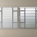 Modern Window Blinds With Horizontal Slats For Light Control And Privacy 3d model