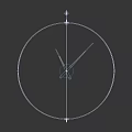 Modern Minimalist Wall Clock With Double Metal Rings And Sleek Geometric Design