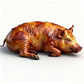 Delicious Roast Suckling Pig With Crispy Golden Brown Skin And Juicy Meat