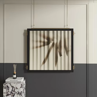 abstract decorative painting 3d model