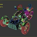 Black Electric Toy Three Wheel Vehicle With Modern Design Comfortable Seat And LED Headlights