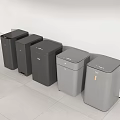 Public Trash Bins With Classification Function Modern Design And Multiple Color Options 3d model