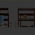 Wooden Shelving Units in Various Designs with Multi Tiered Storage and Small Accessories