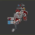 Mech Warrior Mech Soldier Machine Battlearm Mechanical Battlearm Machine Fighter Robot 3d model