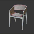Modern Accent Chair With Wooden Frame Light Fabric Upholstery and Comfortable Design