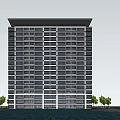Modern style residence 3d model
