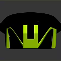 Wired Gaming Mouse With Black Body Green Accents And Perforated Design For Daily Use