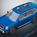 Blue SUV With Modern Exterior Design Sleek Body And Stylish Alloy Wheels