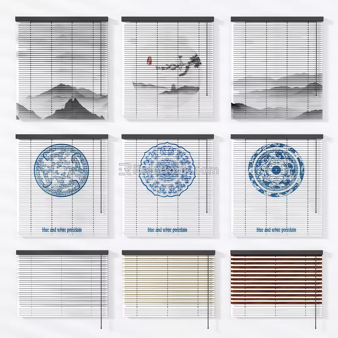 New Chinese-style roller shutter 3d model