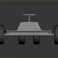 Solar Powered Toy Car With Metal Frame Black Solar Panels And Wheels