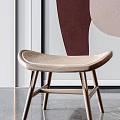 Modern Stool Low Stool 3d model