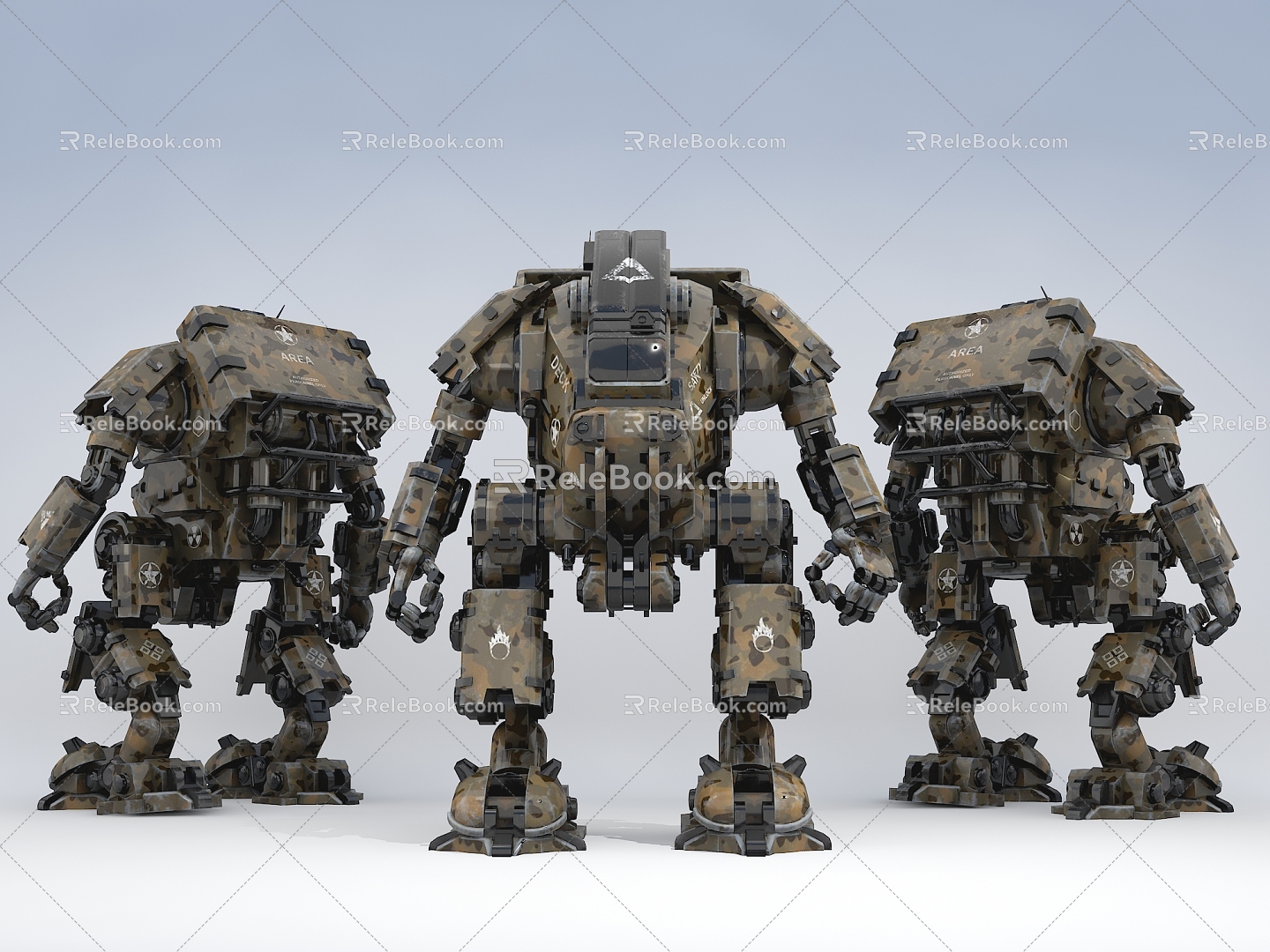 Modern robot mecha robot 3d model