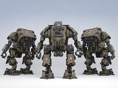 Modern robot mecha robot 3d model