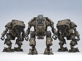 Modern robot mecha robot 3d model