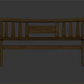 Wooden Outdoor Bench With Vertical Slat Backrest And Decorative Panel Design
