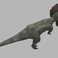 Double Crest Dragon Double Crowned Dragon Dinosaur Reptile Ancient Biology Meat-eating Dinosaur Jurassic Low Face Number Low Model Simple Model Game Movie and TV Level Super Realistic 3d model