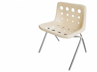 Cheese Dining Chair Modern Single Chair Casual 3d model