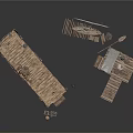 Rustic Bamboo Outdoor Simple Structure Design With Shelters Tables And Chairs