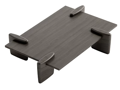 Modern Wooden Coffee Table With Angular Legs And Sleek Surface Design 3d model