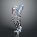 Transparent Acrylic Human Shaped Modern Household Items With Decorative Design For Home