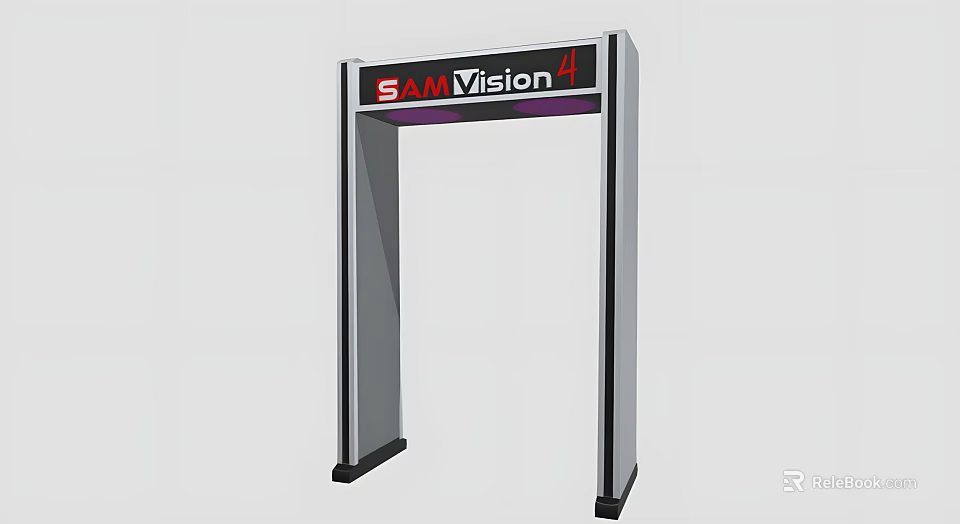 SAMVision 4 Security Gate With Metal Detection Function And Modern Design 3d model 