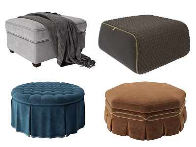 Modern sofa stool pedal 3d model Modern sofa stool pedal 3d model