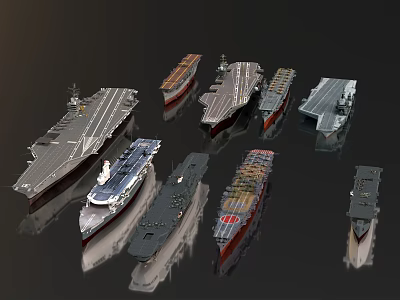 aircraft carrier warship world war ii aircraft carrier ship aircraft carrier 3d model