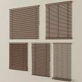 Different Styles Of Brown Wooden Window Blinds For Home Interior Decor